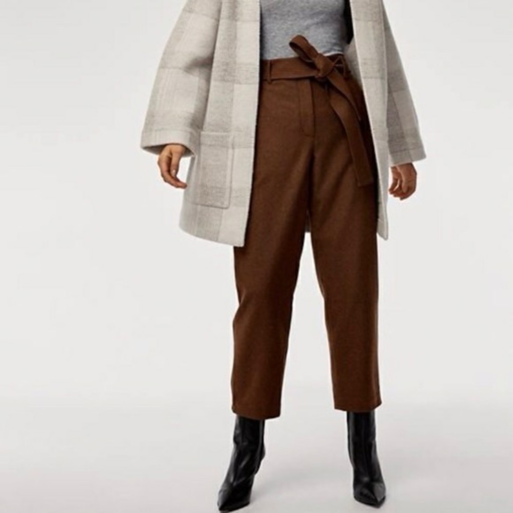Artizia Wilfred New Tie-Front Jallade Wool Pants size 4 - Picture 10 of 10